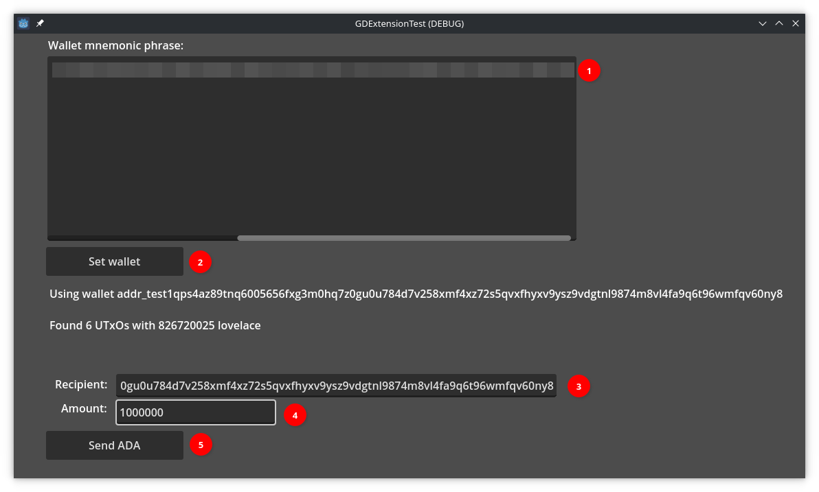 Forms filled example